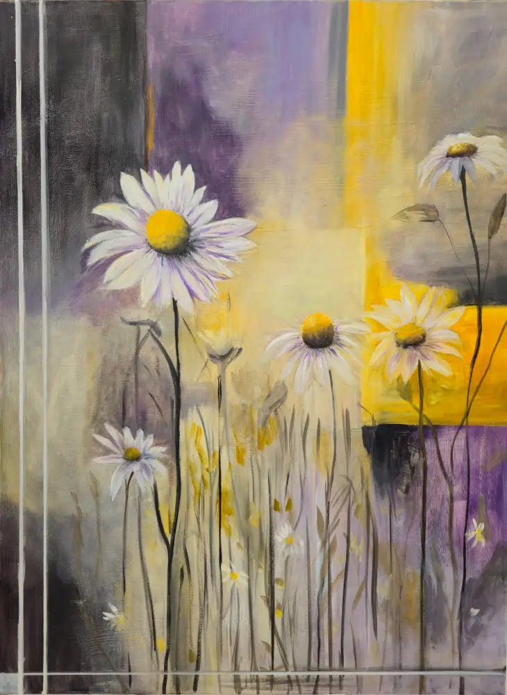 ’ A Dance of Daisies’ Original Mixed Media Oil Painting $850 painting