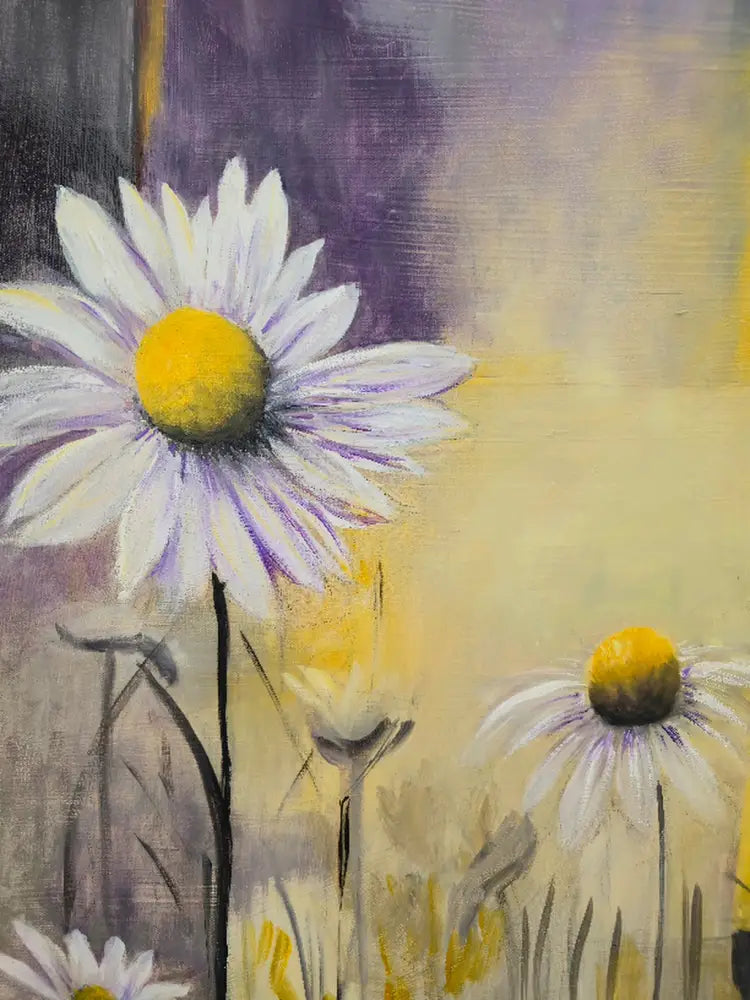 ’ A Dance of Daisies’ Original Mixed Media Oil Painting $850 painting
