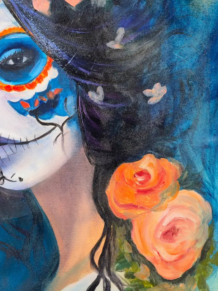 ’Beauty Beyond the Veil’ 30’’ x 22’’ Original Mixed Media Oil Painting on 140lb/300 GSM Cotton Paper $85 painting