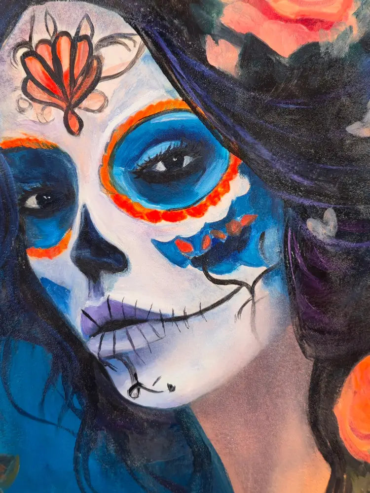 ’Beauty Beyond the Veil’ 30’’ x 22’’ Original Mixed Media Oil Painting on 140lb/300 GSM Cotton Paper $85 painting