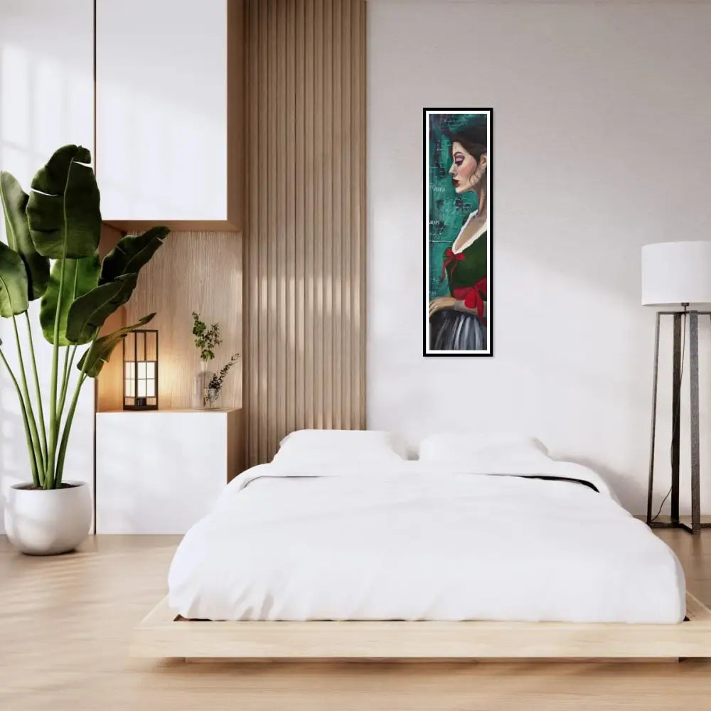 ’Belle’ Original mixed media oil painting 40’’x10’’x2.5’’ $200 painting