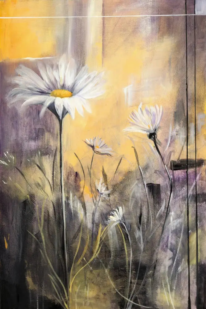 ’Delightful Daisies’ Original Mixed Media Oil Painting $750 painting