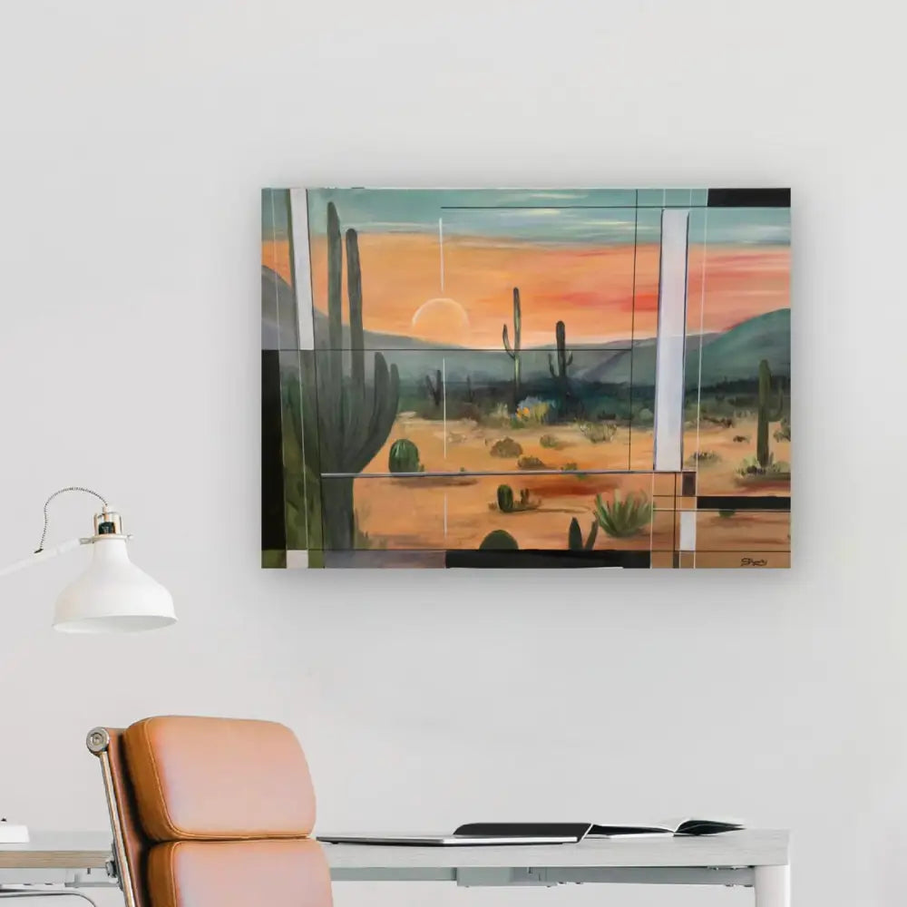 ’Desert Solitude’ Original mixed media oil painting $650 painting