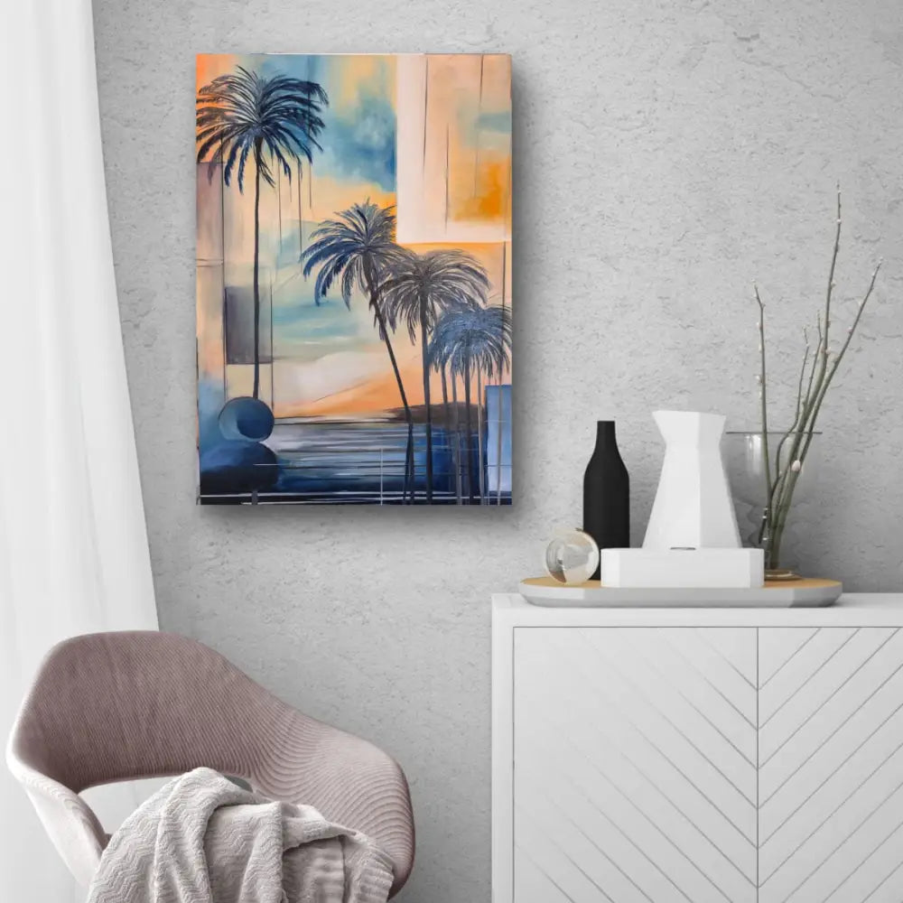 ’Dreamscape Palms’ Original mixed media oil painting. $950 painting