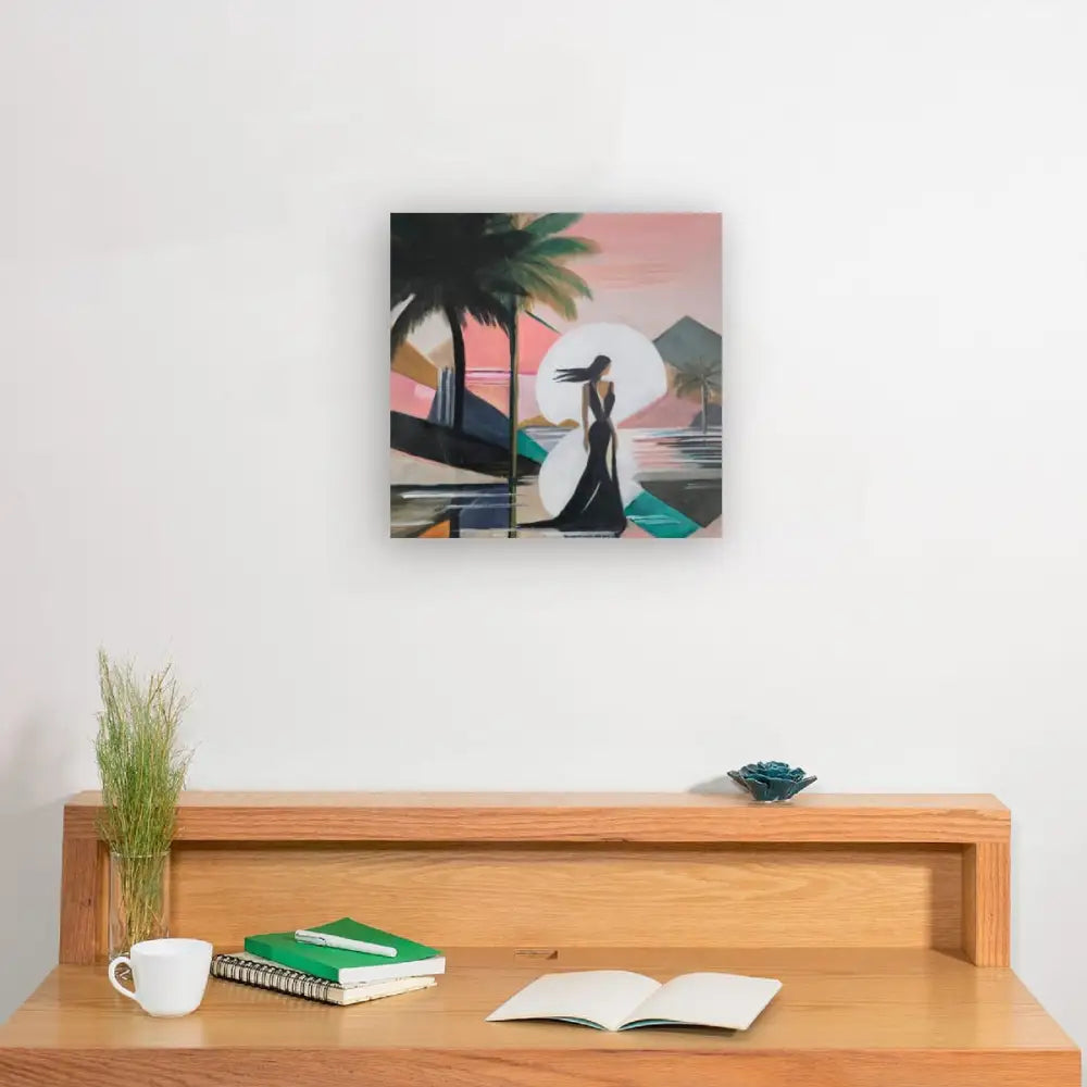 ’Dreamy Dusk’ Original Mixed media oil painting. 12x12x1.5 $40 painting