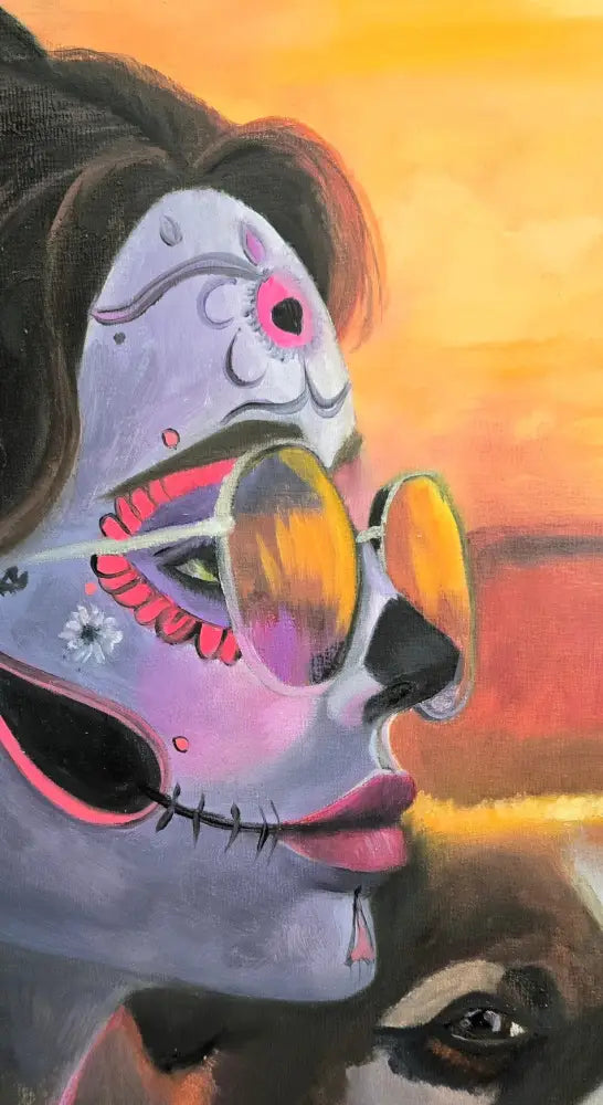 ’Embracing Moments’ Original mixed media painting 24’’x18’’x1.5 $95 painting