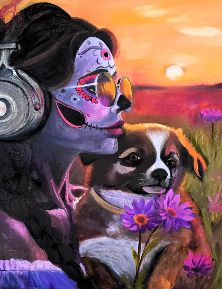 ’Embracing Moments’ Original mixed media painting 24’’x18’’x1.5 $95 painting