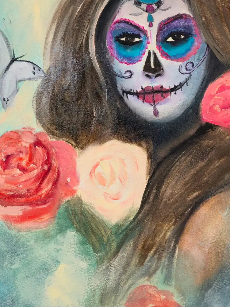 ’Embracing the Cycle’ 30’’x22’’ Original mixed media oil painting on 140lb/300 GSM cotton Paper $75 painting