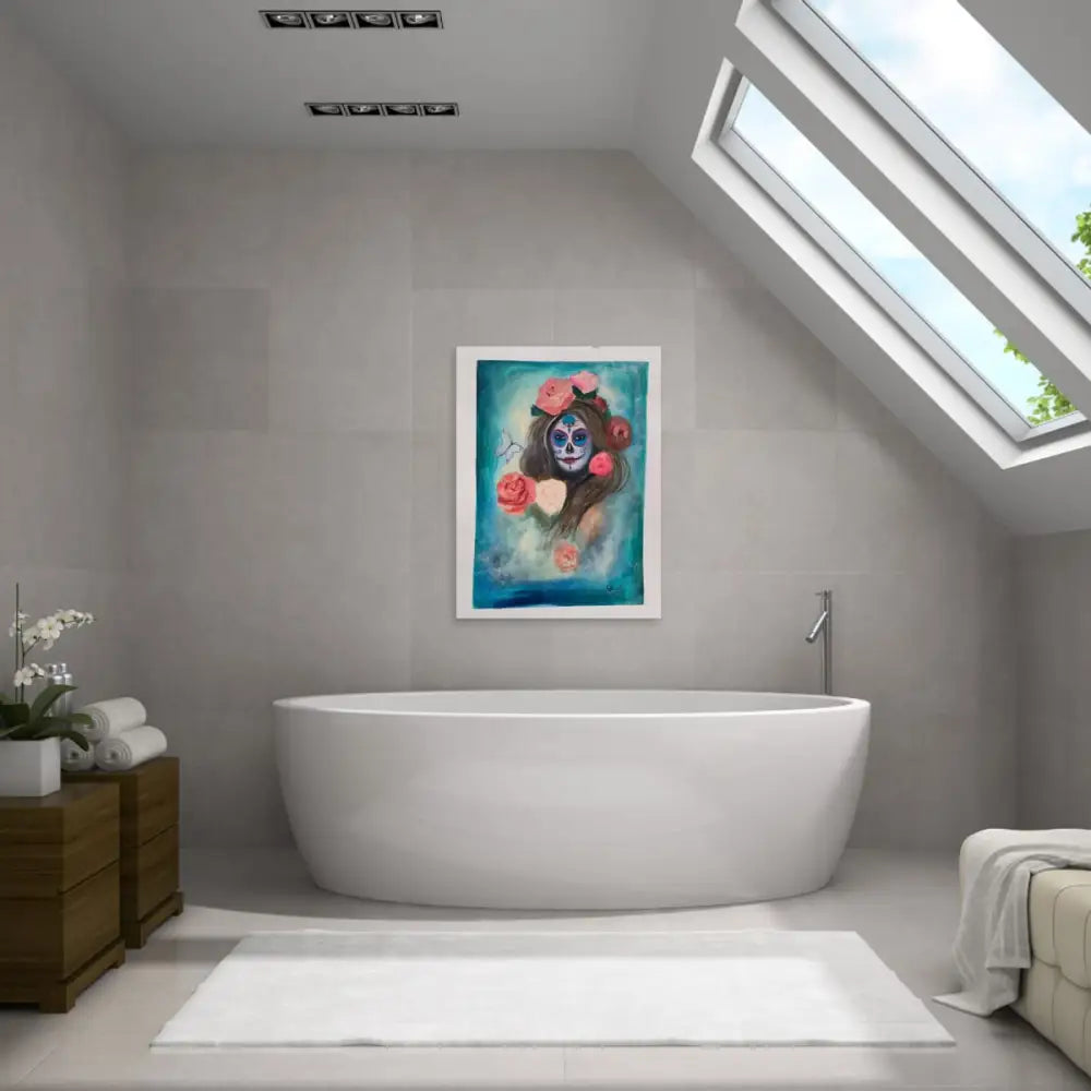 ’Embracing the Cycle’ 30’’x22’’ Original mixed media oil painting on 140lb/300 GSM cotton Paper $75 painting