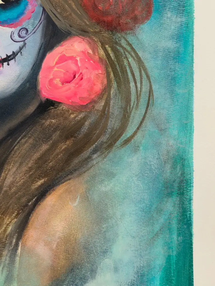 ’Embracing the Cycle’ 30’’x22’’ Original mixed media oil painting on 140lb/300 GSM cotton Paper $75 painting