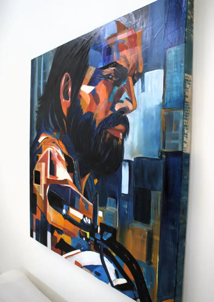 ’Freedom Ride ’ 36x36x1.5 Original Mixed Media oil painting $3888 painting