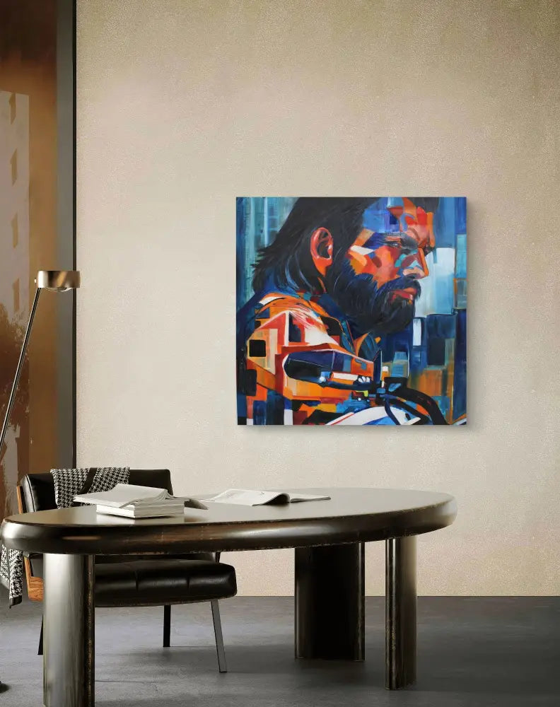 ’Freedom Ride ’ 36x36x1.5 Original Mixed Media oil painting $3888 painting