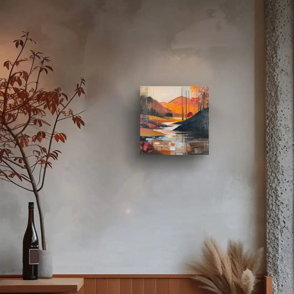 ’Journey Through Autumn’ Original Mixed Media oil painting ’11x14’’x1.5’’ $35 painting