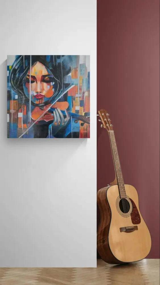 ’Melodic Introspection’ 22x22x2.5 Original mixed media oil painting $1452 painting