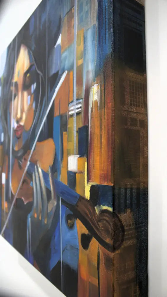 ’Melodic Introspection’ 22x22x2.5 Original mixed media oil painting $1452 painting