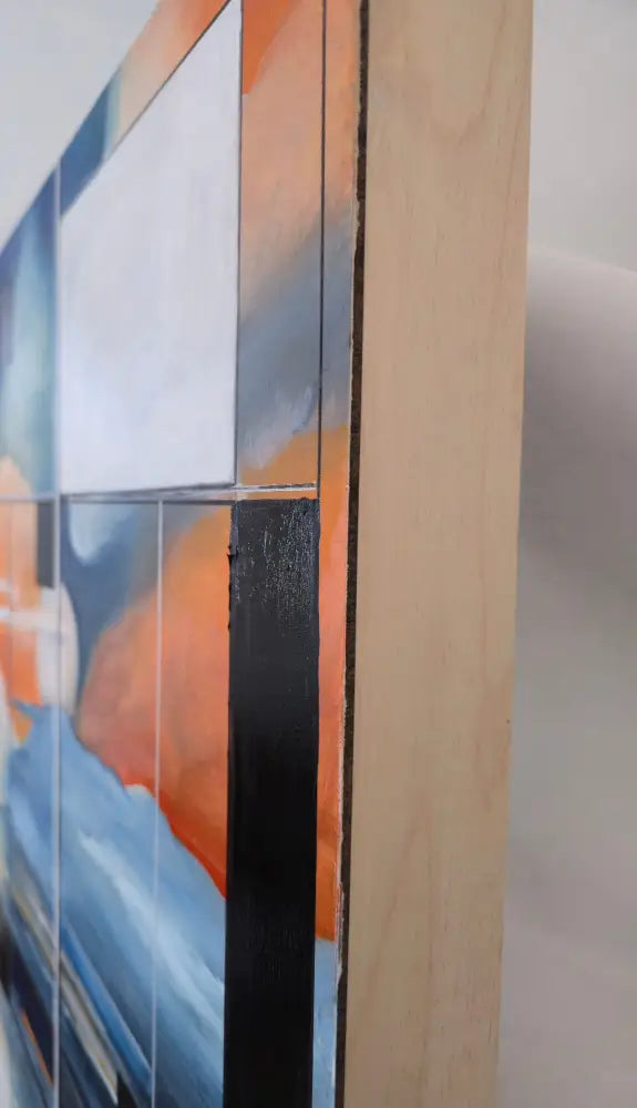 ’Modern Serenity’ Original Mixed Media Oil on 30’’x 30’’x 2’’ cradled Gesso Panel Board $1100 painting