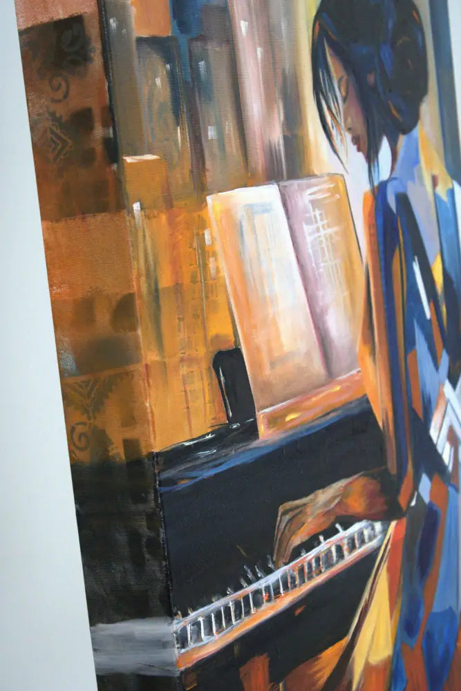 ’Musical Cadence’ Original mixed media oil painting 21’’x28’’x2.5’’ $1764 painting