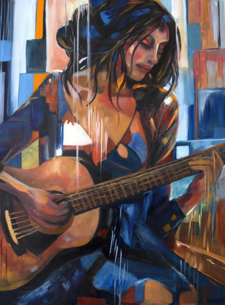 ’Rhythm in Color’ Original mixed media oil painting 21’’x28’’x2.5’’ $1764 painting