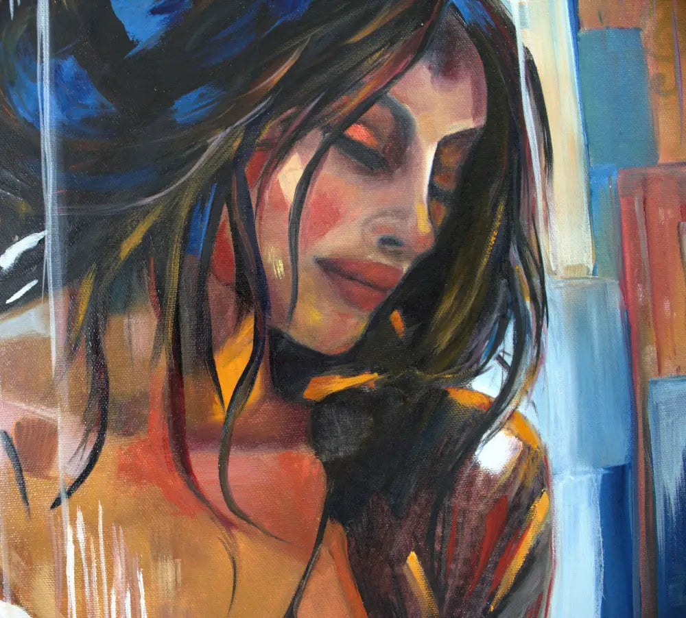 ’Rhythm in Color’ Original mixed media oil painting 21’’x28’’x2.5’’ $1764 painting