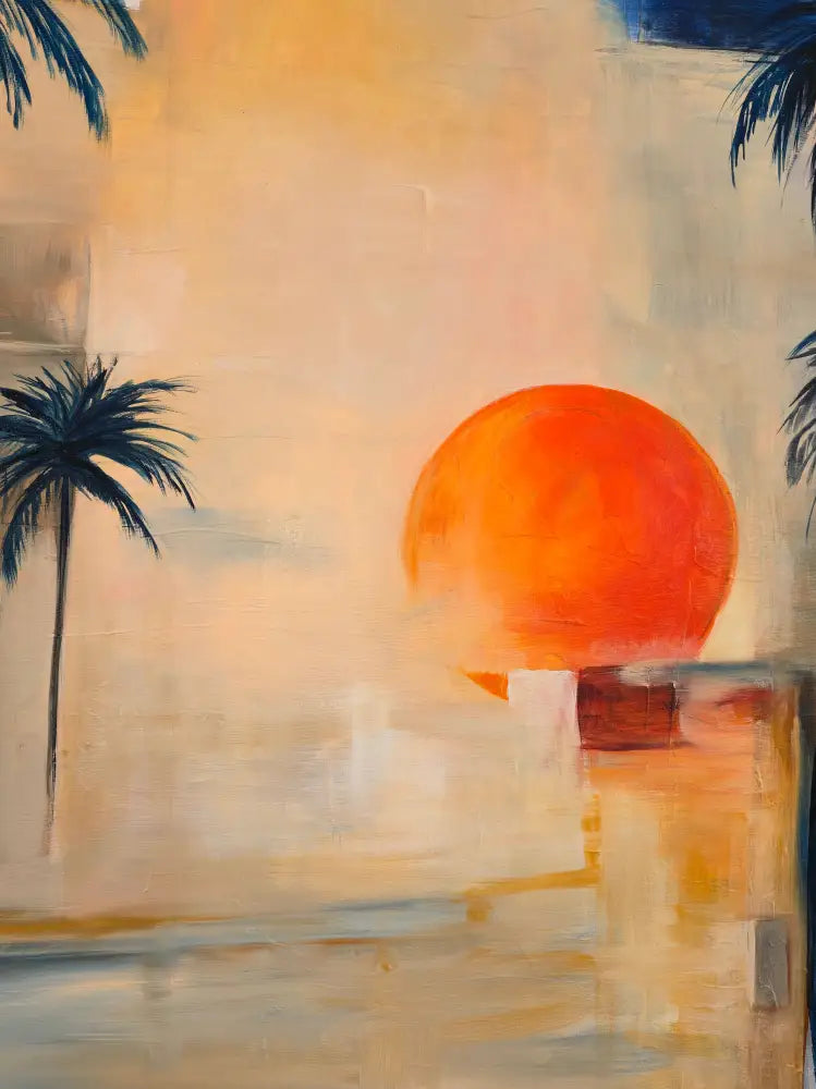 ’Serenity at Sunset’ Original Mixed media oil painting. $2000 painting