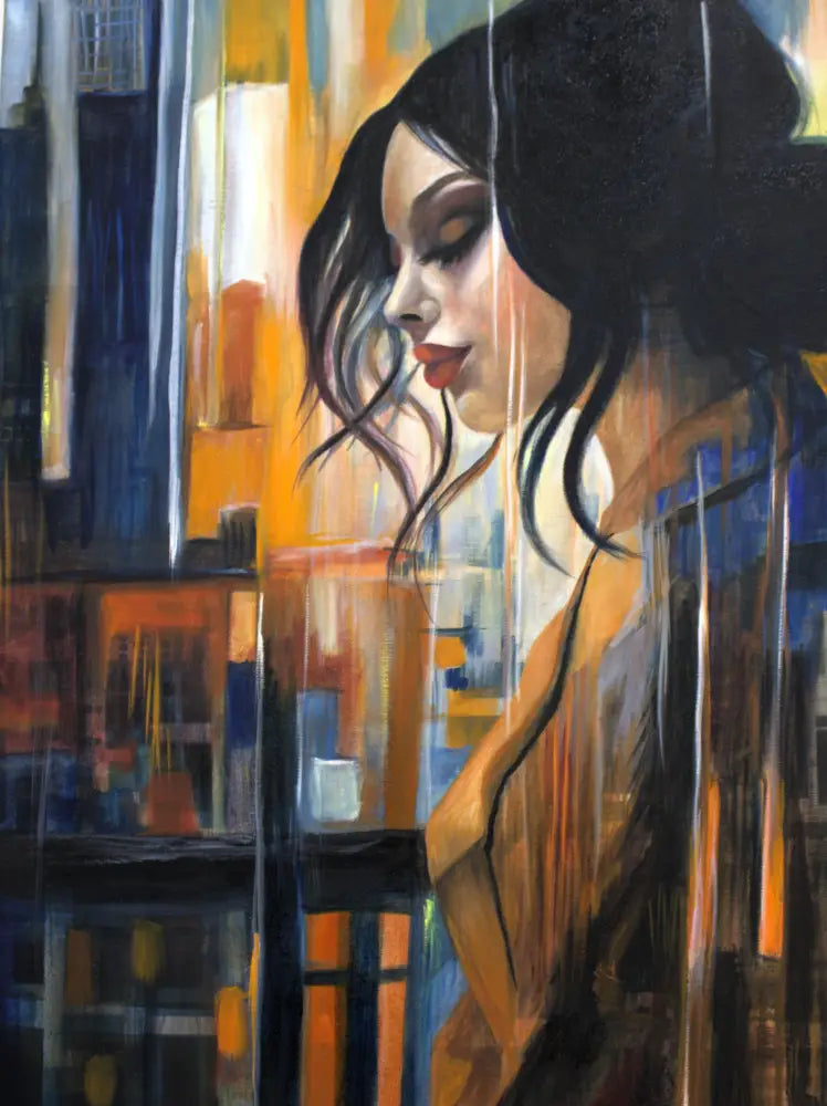 ’Silent Reflections’ 24’’x30’’x2.5’’ Original mixed media oil painting $2160 painting