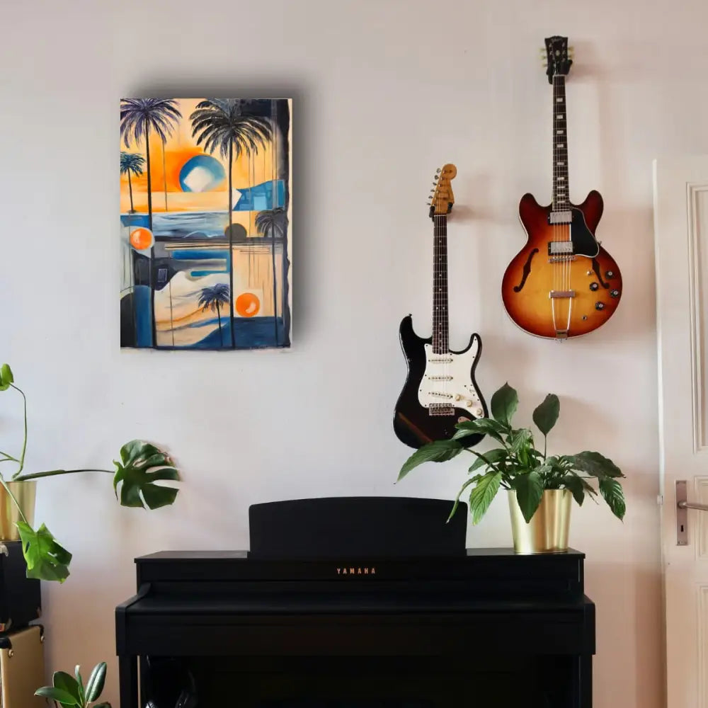 ’Sunset Reverie’ 24’’ x 36’’ Original Mixed Media Oil Painting $800 painting