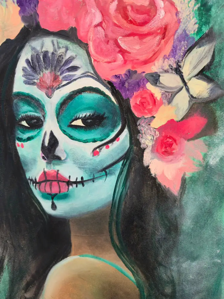 ’The Allure’ 30’’x22’’ Original mixed media oil painting on 140lb/300 GSM cotton Paper $75 painting