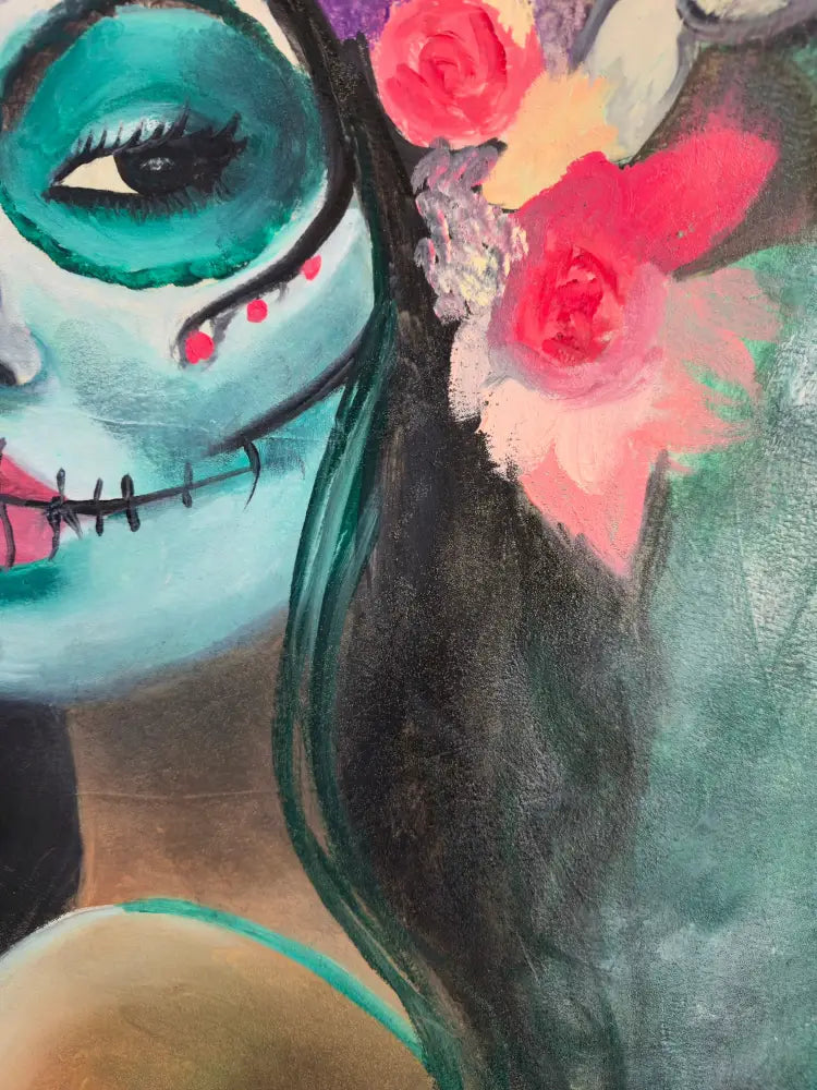 ’The Allure’ 30’’x22’’ Original mixed media oil painting on 140lb/300 GSM cotton Paper $75 painting