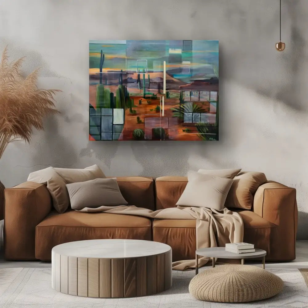 ’The desert Through Many Windows’ Original Mixed Media/Oil Painting. 48’’ x 36’’ $1200 painting