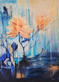 ’The Lonely Blossom’ Original Mixed Media Oil Painting 44’’x 33’’x 1.5’’ Gallery wrapped canvas $1000 painting