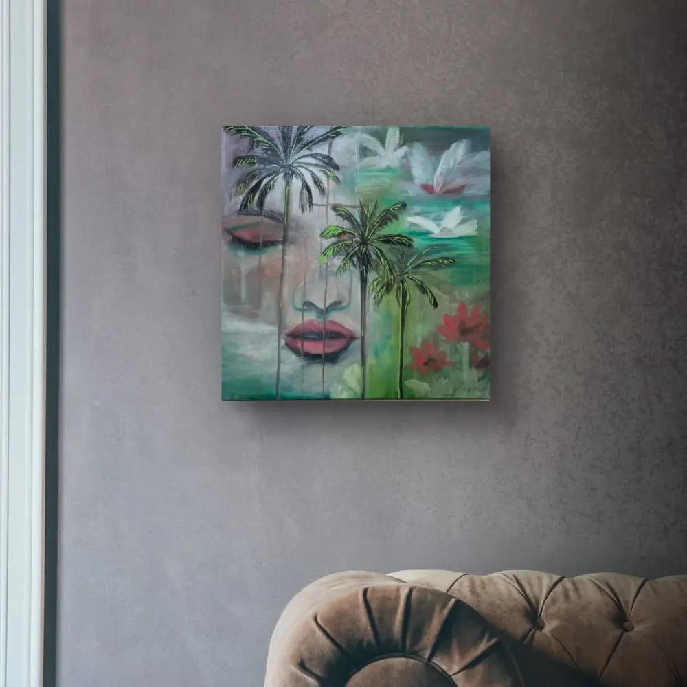 ’Whispering Dreams’ Original mixed media oil painting. 12’’x12’’x1.5’’ $35 painting