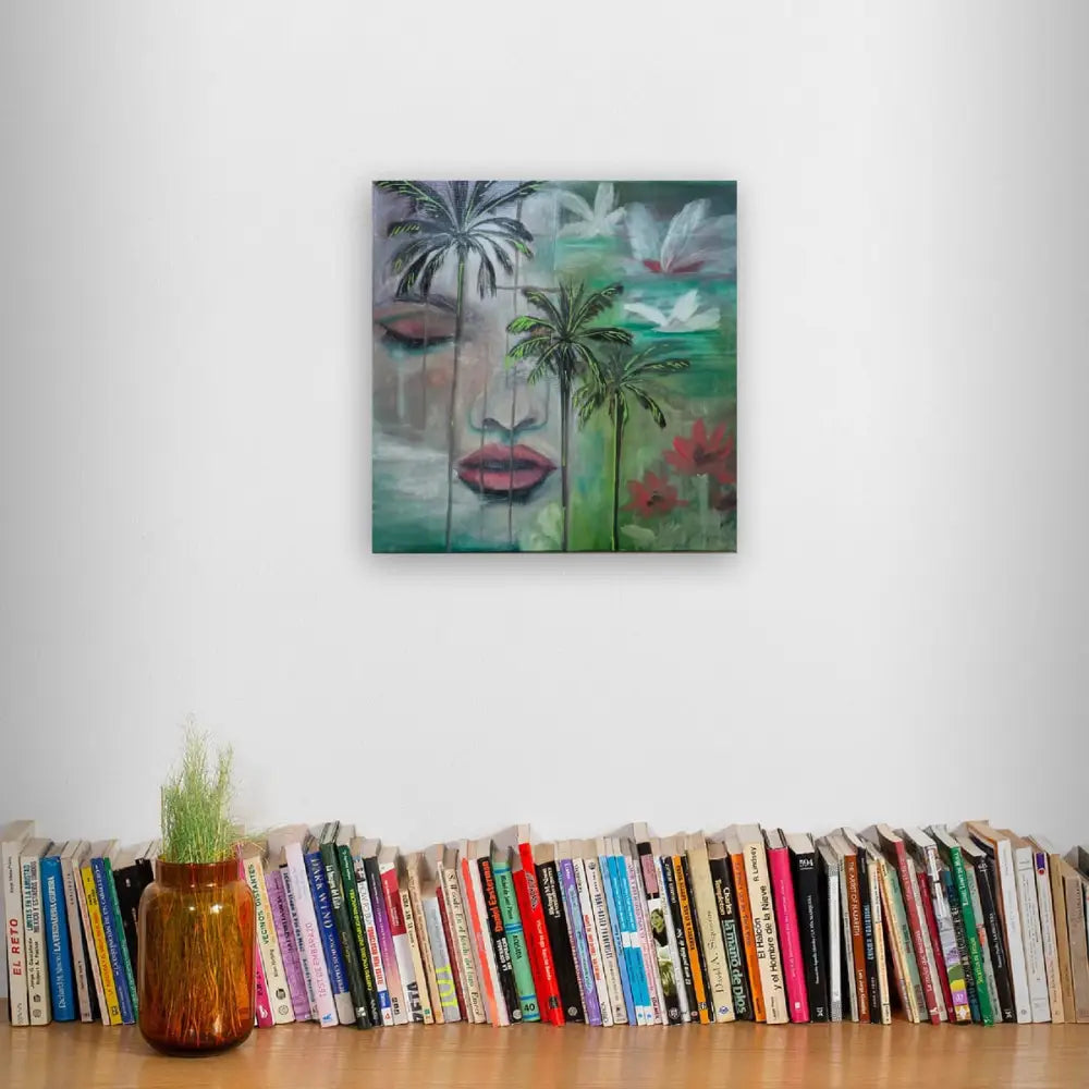 ’Whispering Dreams’ Original mixed media oil painting. 12’’x12’’x1.5’’ $35 painting