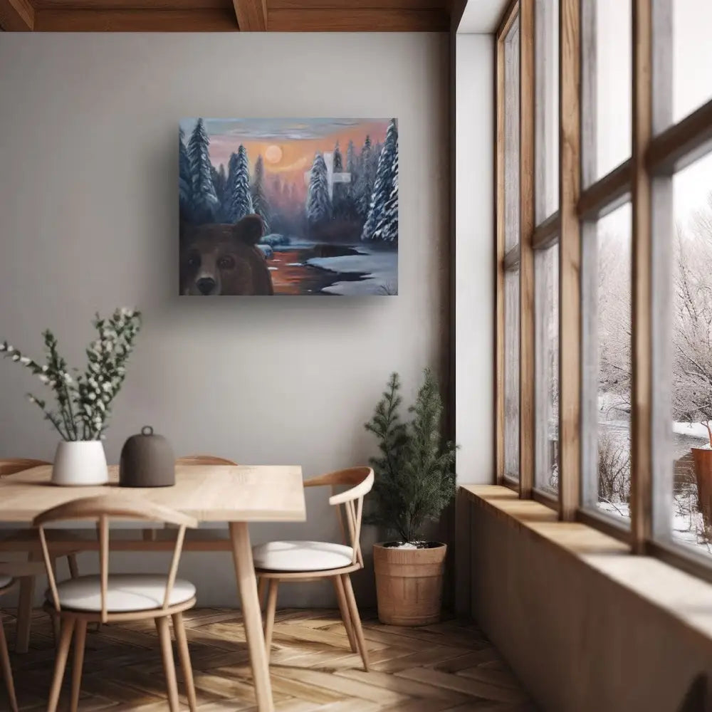 ’Winter’s Grace’ Original Mixed Media Oil Painting. 20’’x24’’x1.5’’ $650 painting