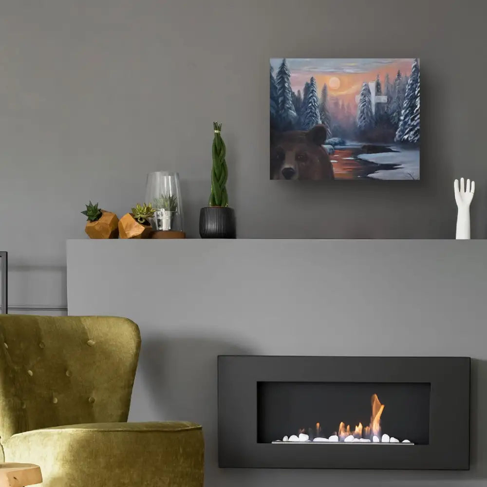 ’Winter’s Grace’ Original Mixed Media Oil Painting. 20’’x24’’x1.5’’ $650 painting